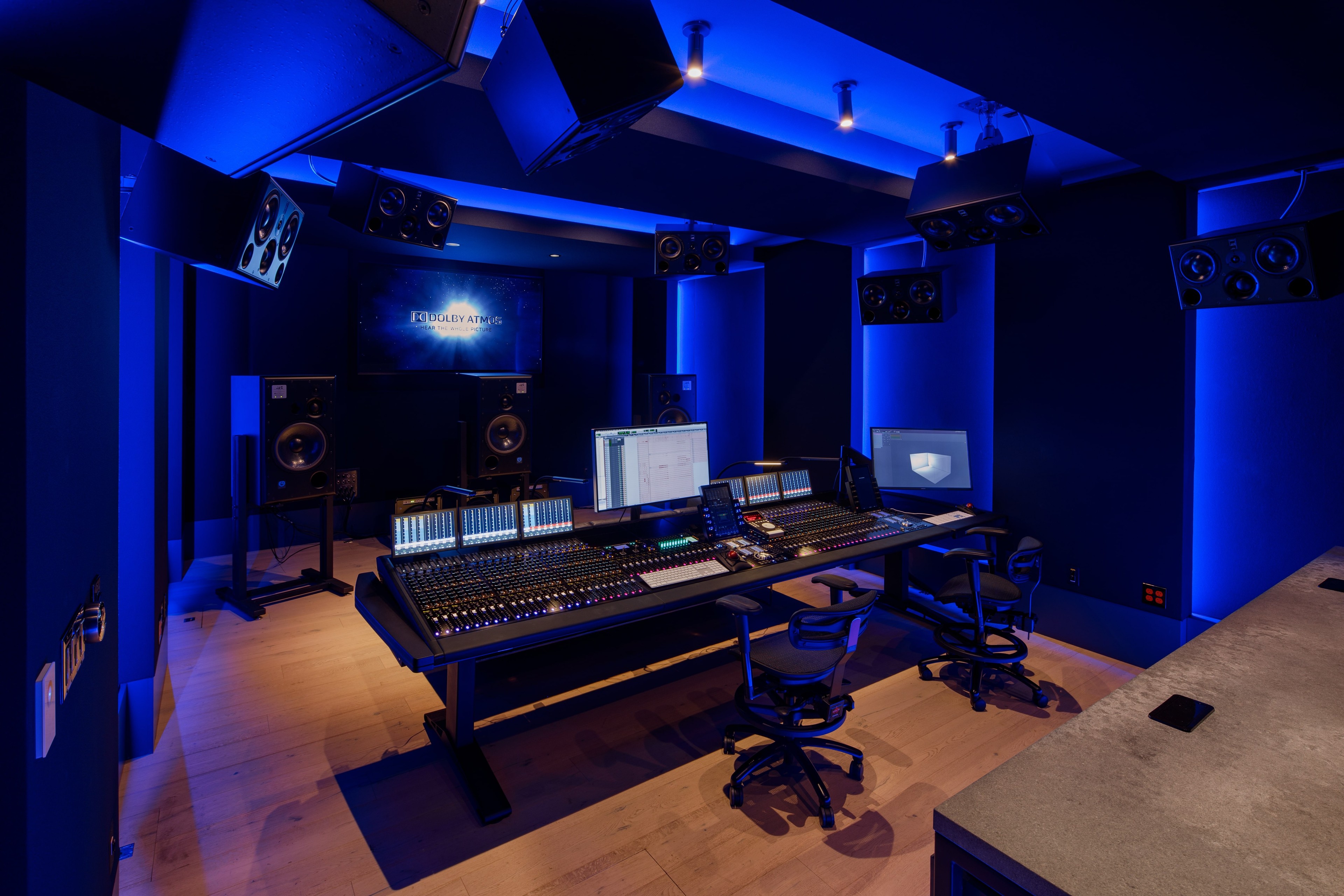 Benjamin' Wallfisch's Mix Lab - ATMOS Mix room and recording booth
