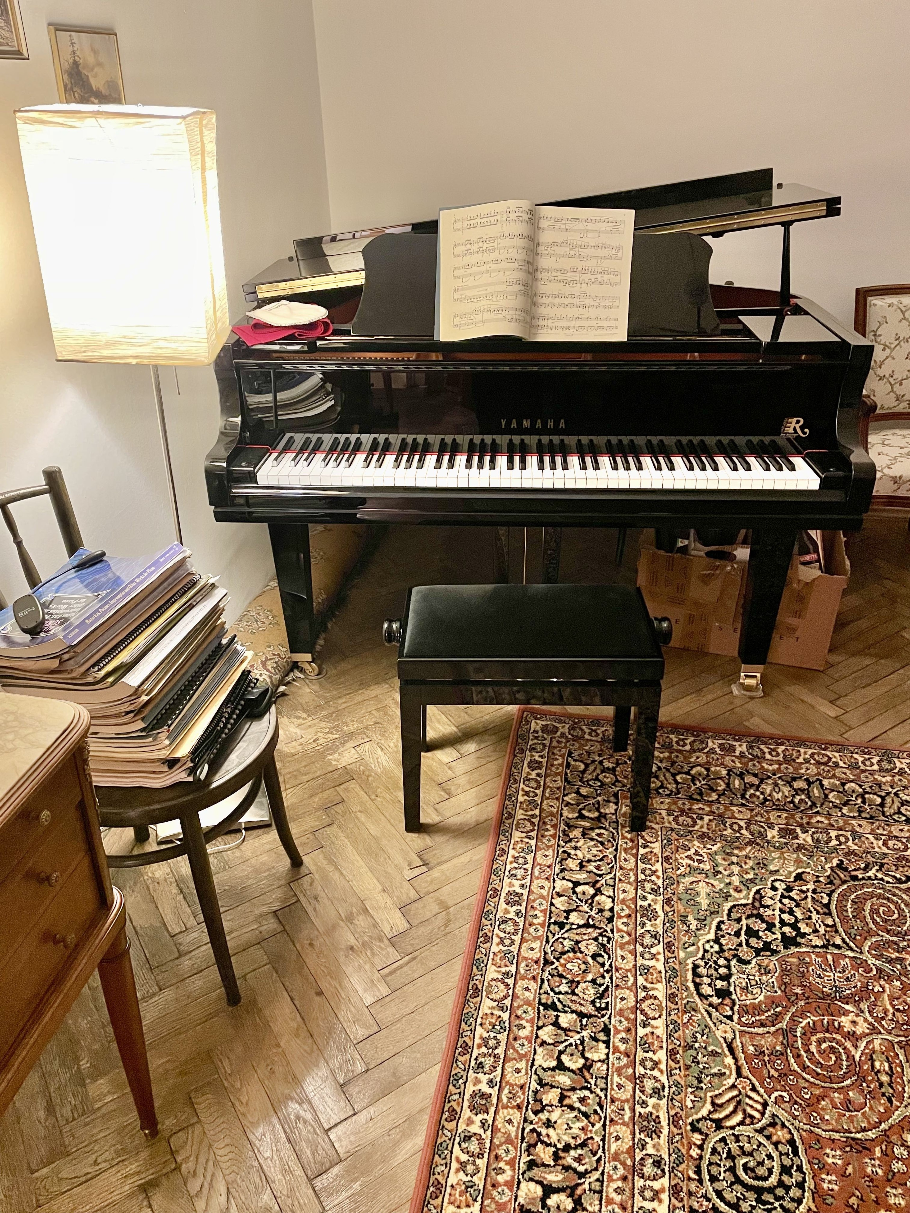 Yamaha GC1 in a beautiful and bright room