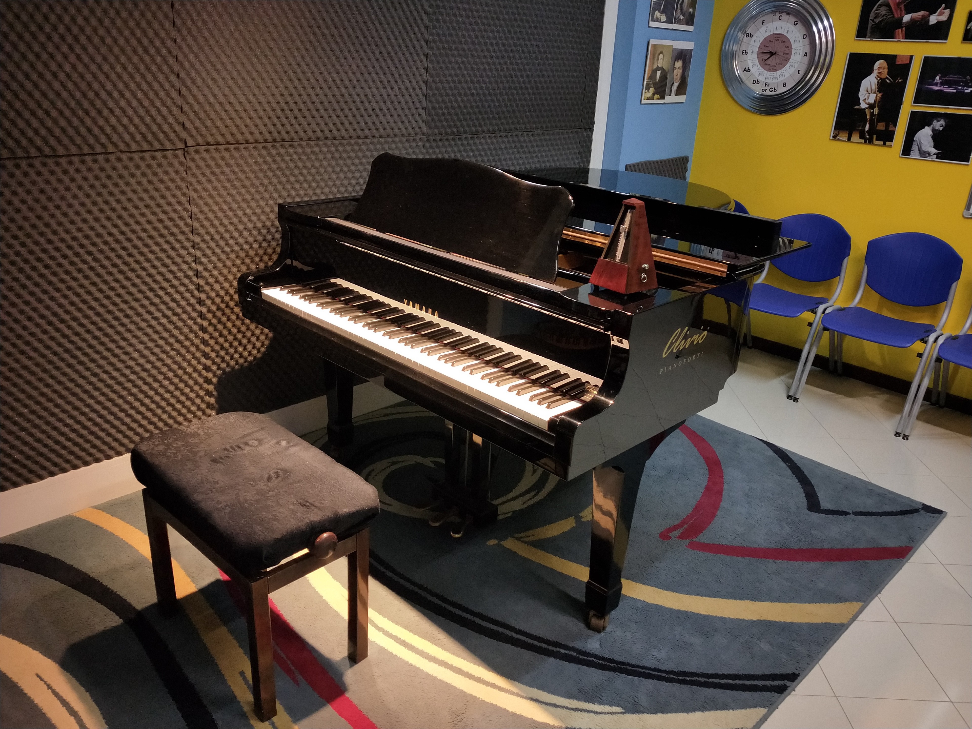 Yamaha C3 Grand Piano in Large Room