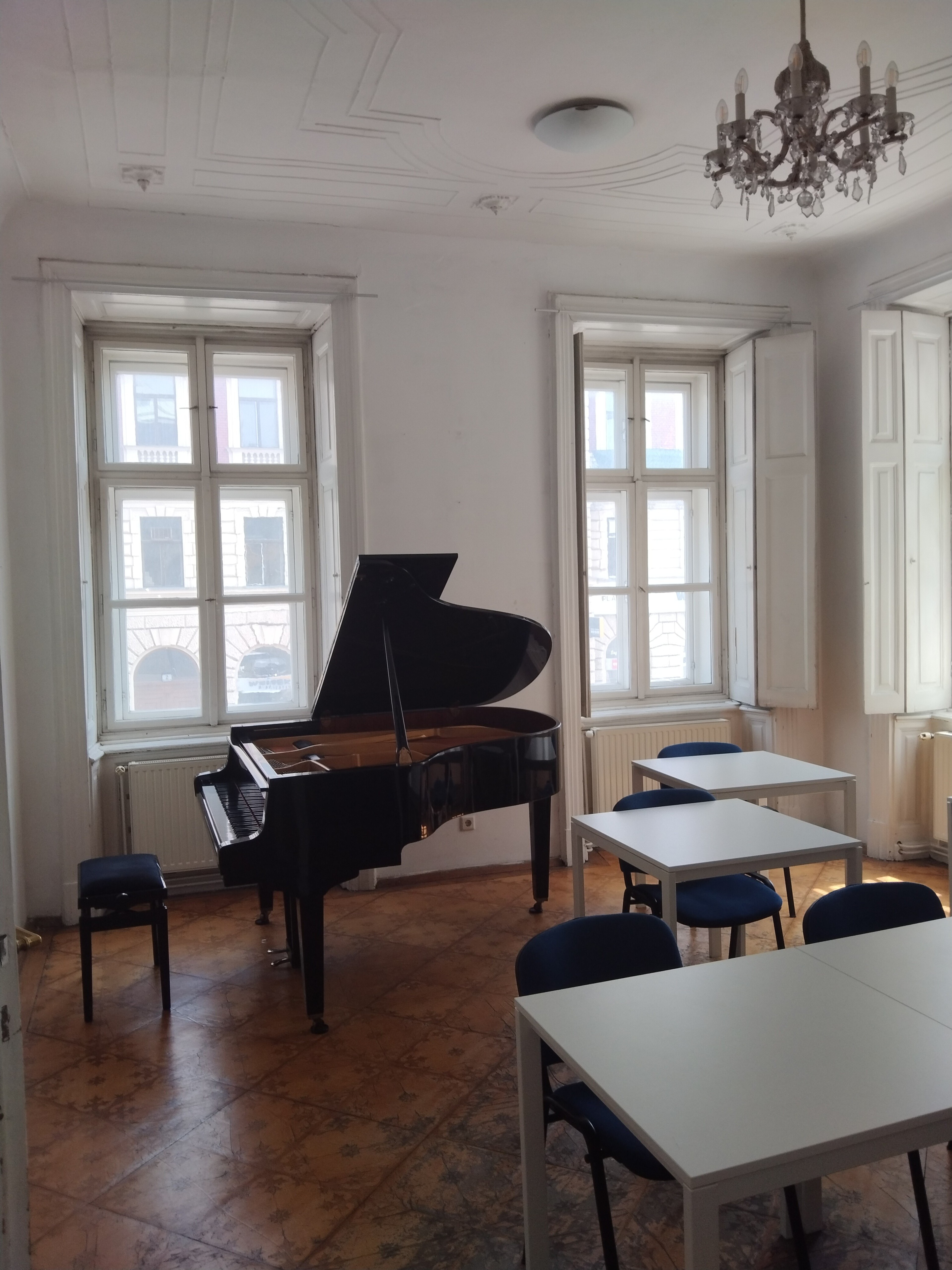 Grand piano Petrof near city hall