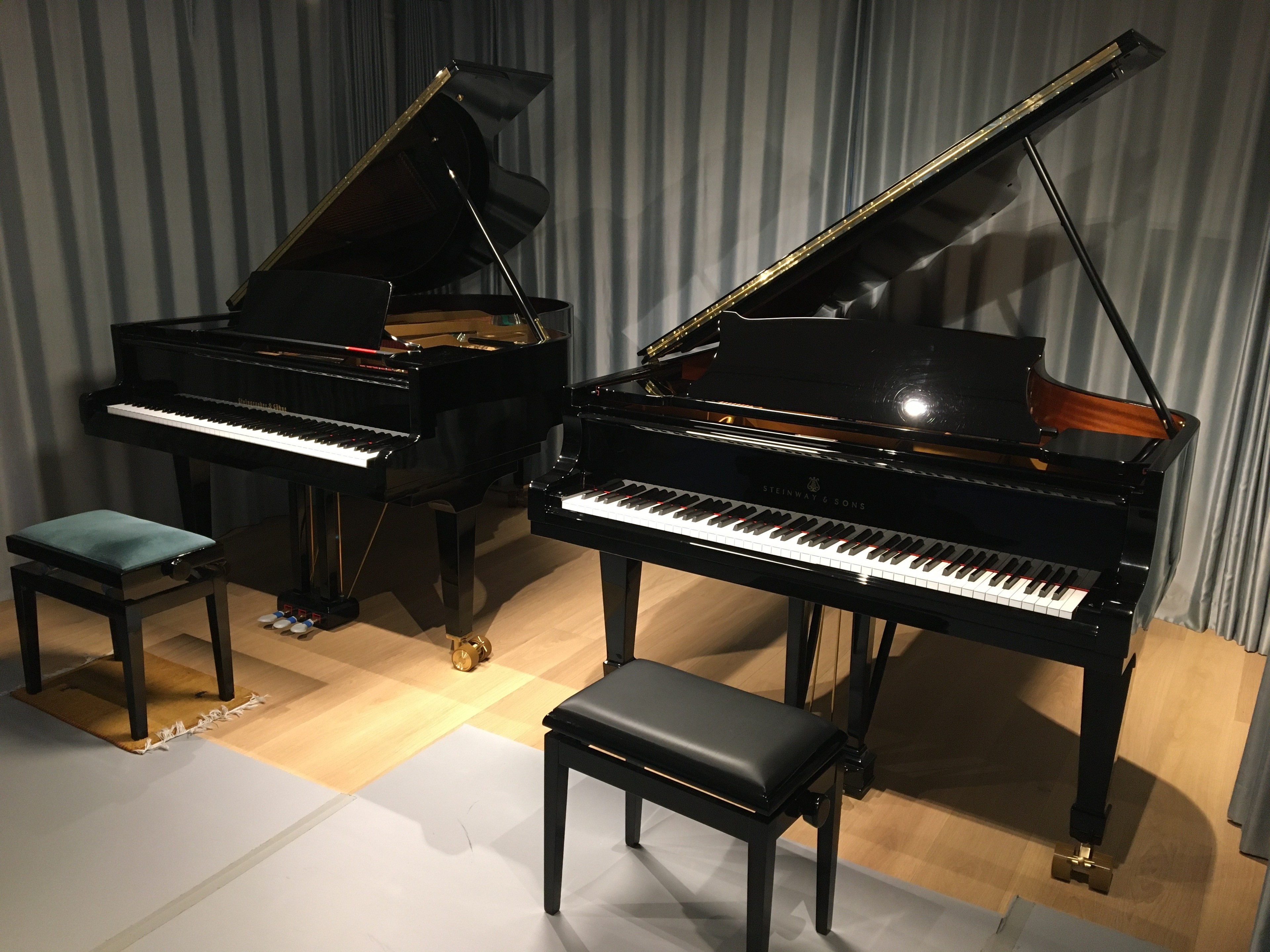 Studio for music, dance, yoga,...two Grand Pianos!