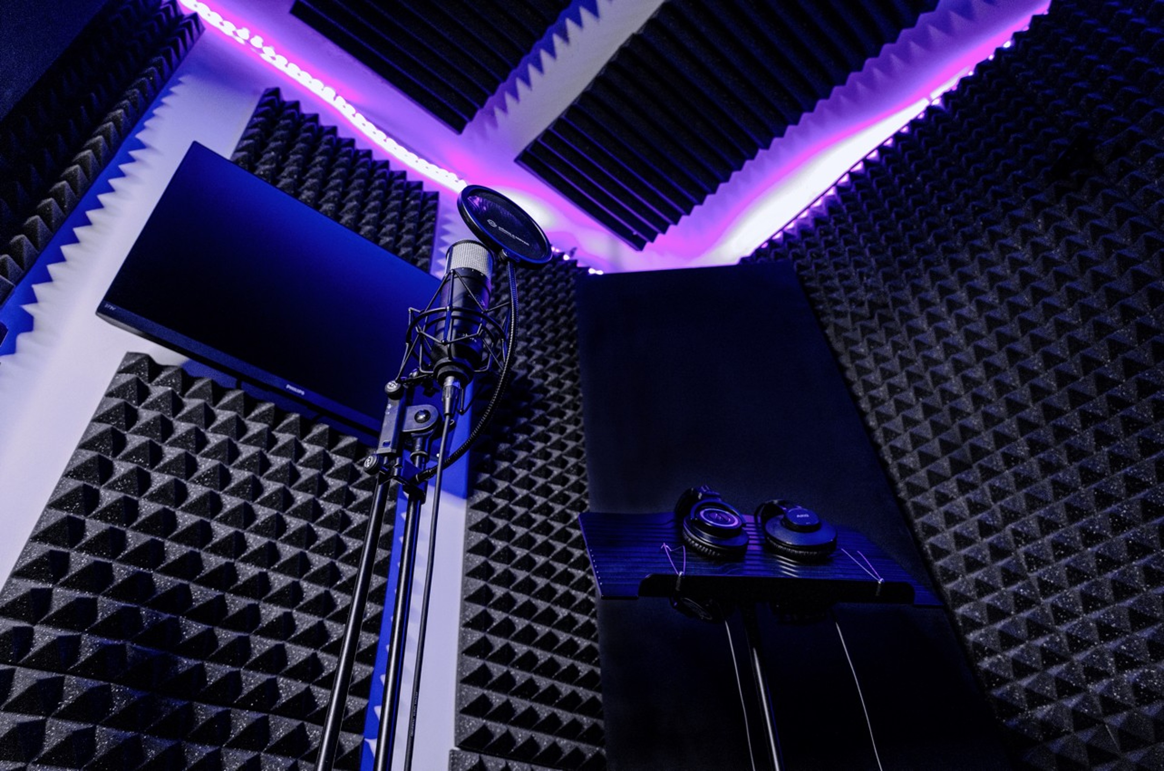 Recording and production studio with chill zone