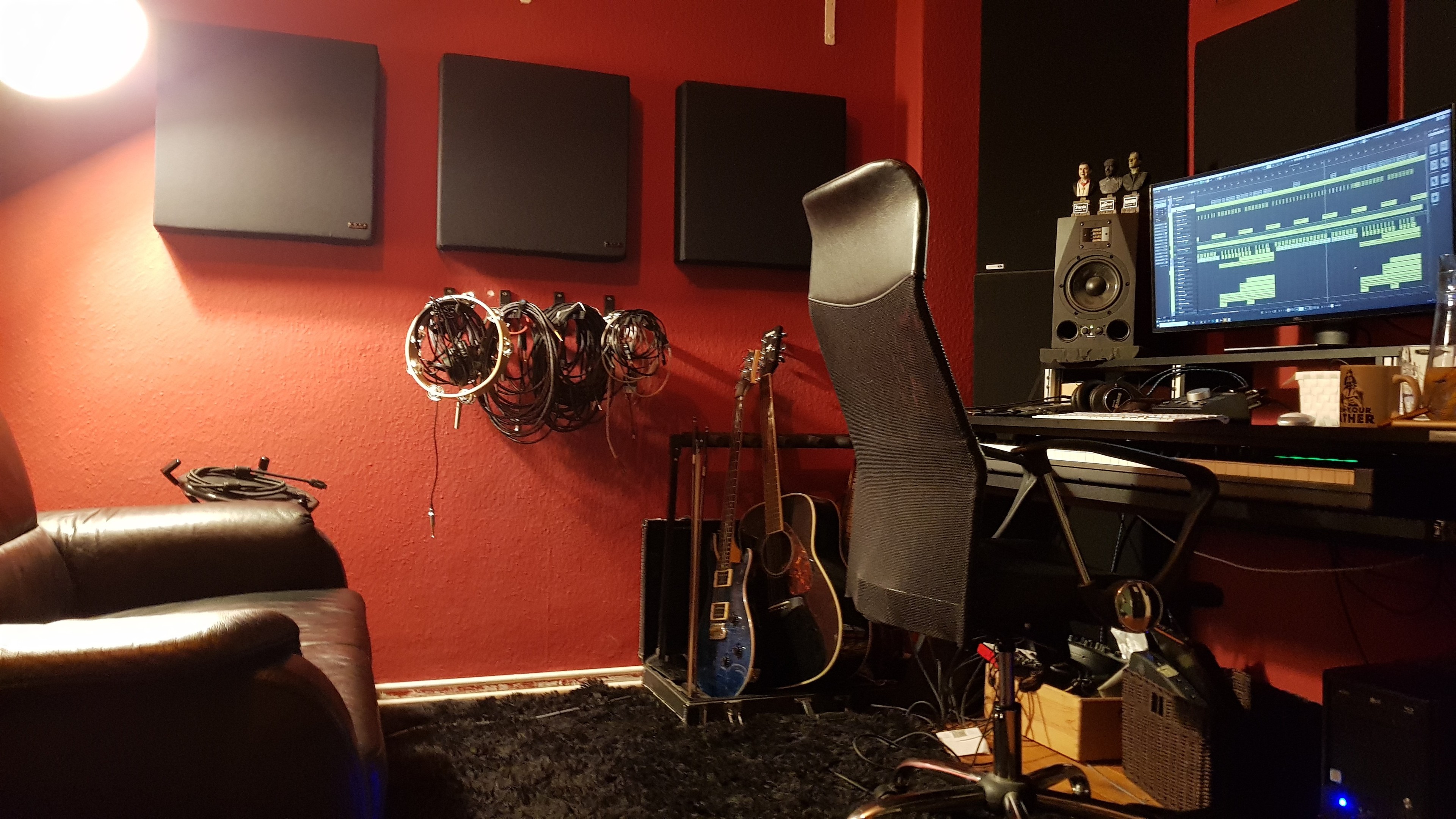 Cozy music studio with mixing area and vocal booth — photo 2