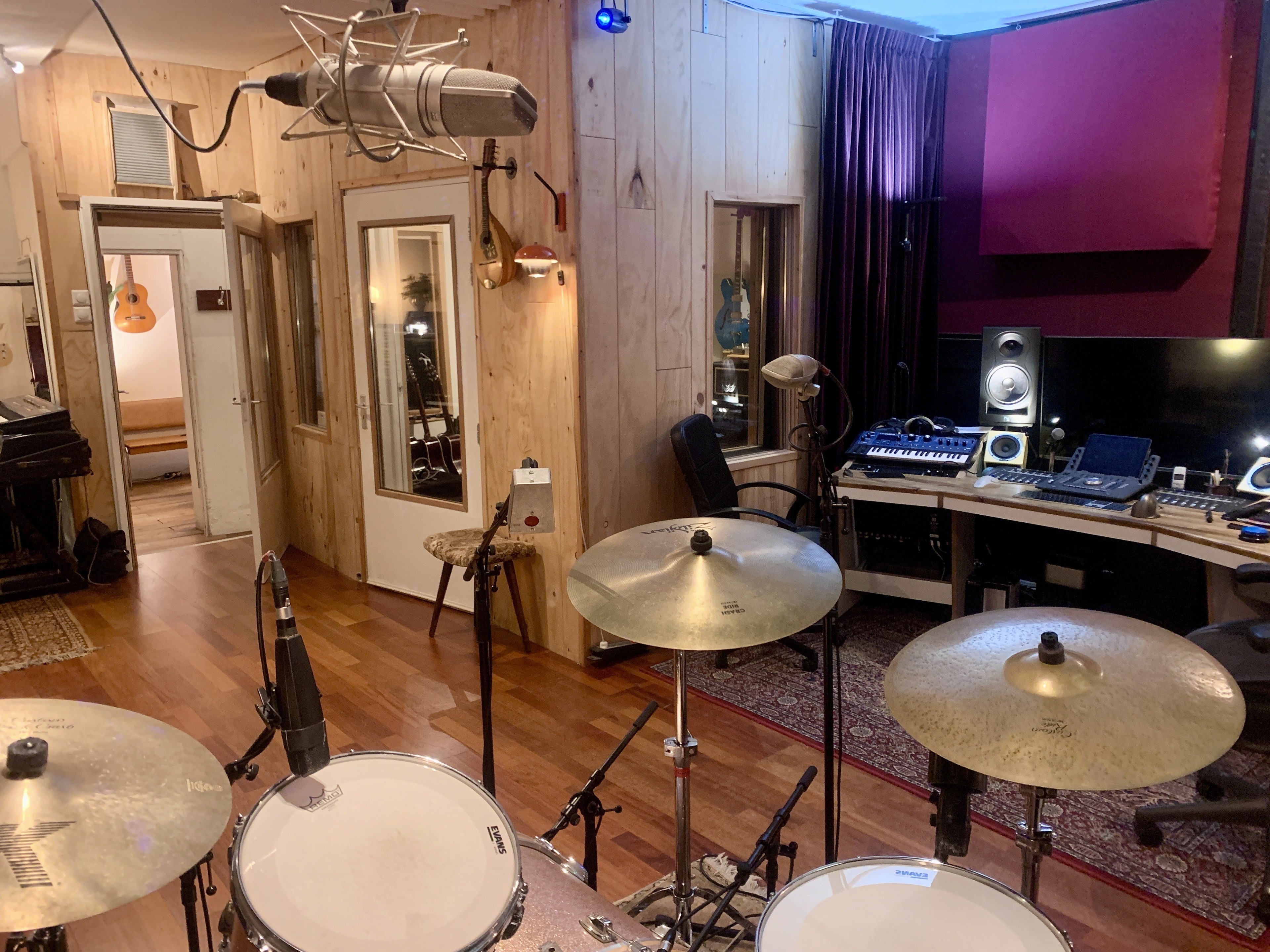 Legendary music studios with amazing atmosphere