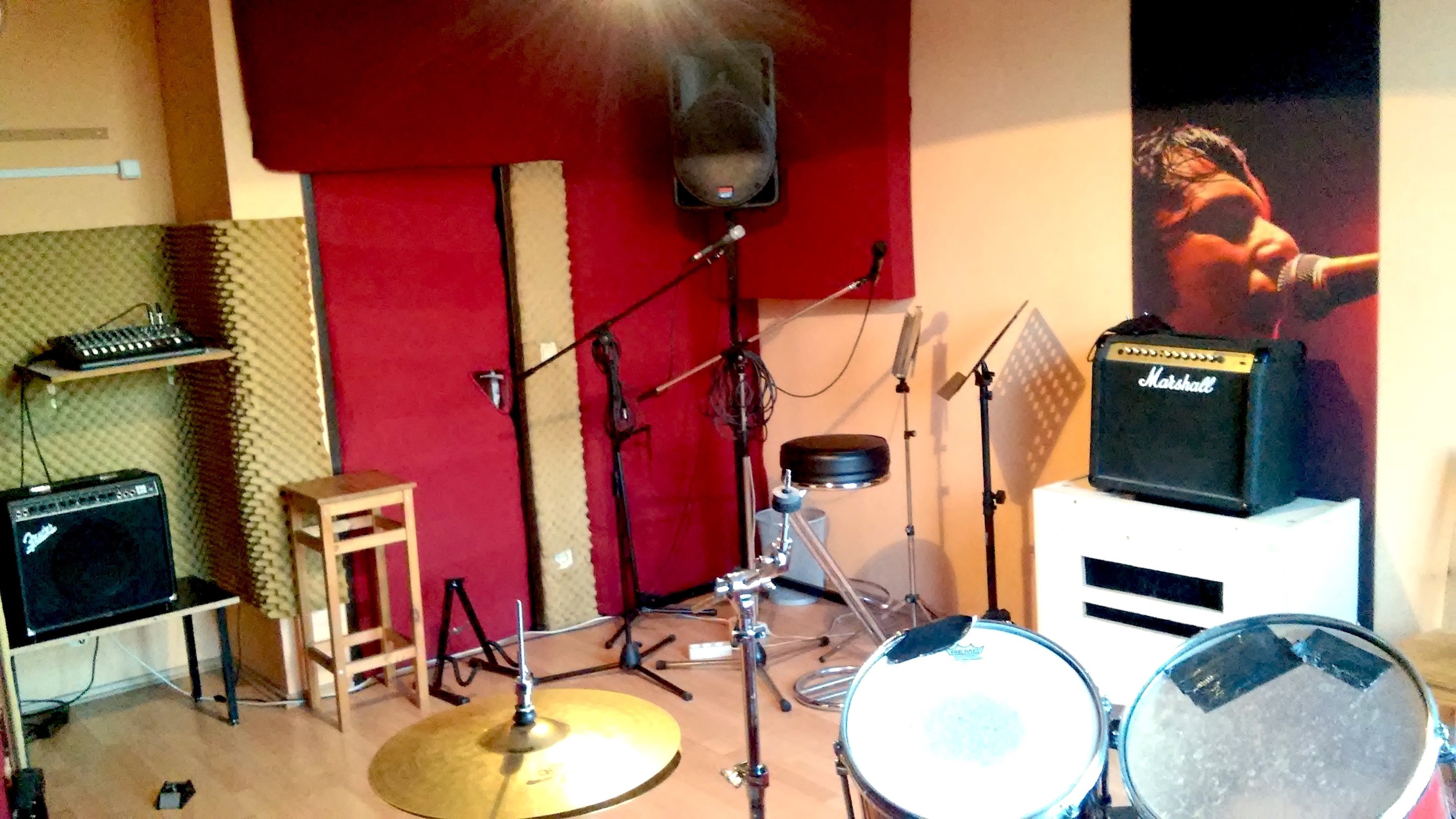 Rehearsal room with drumset - Room 2