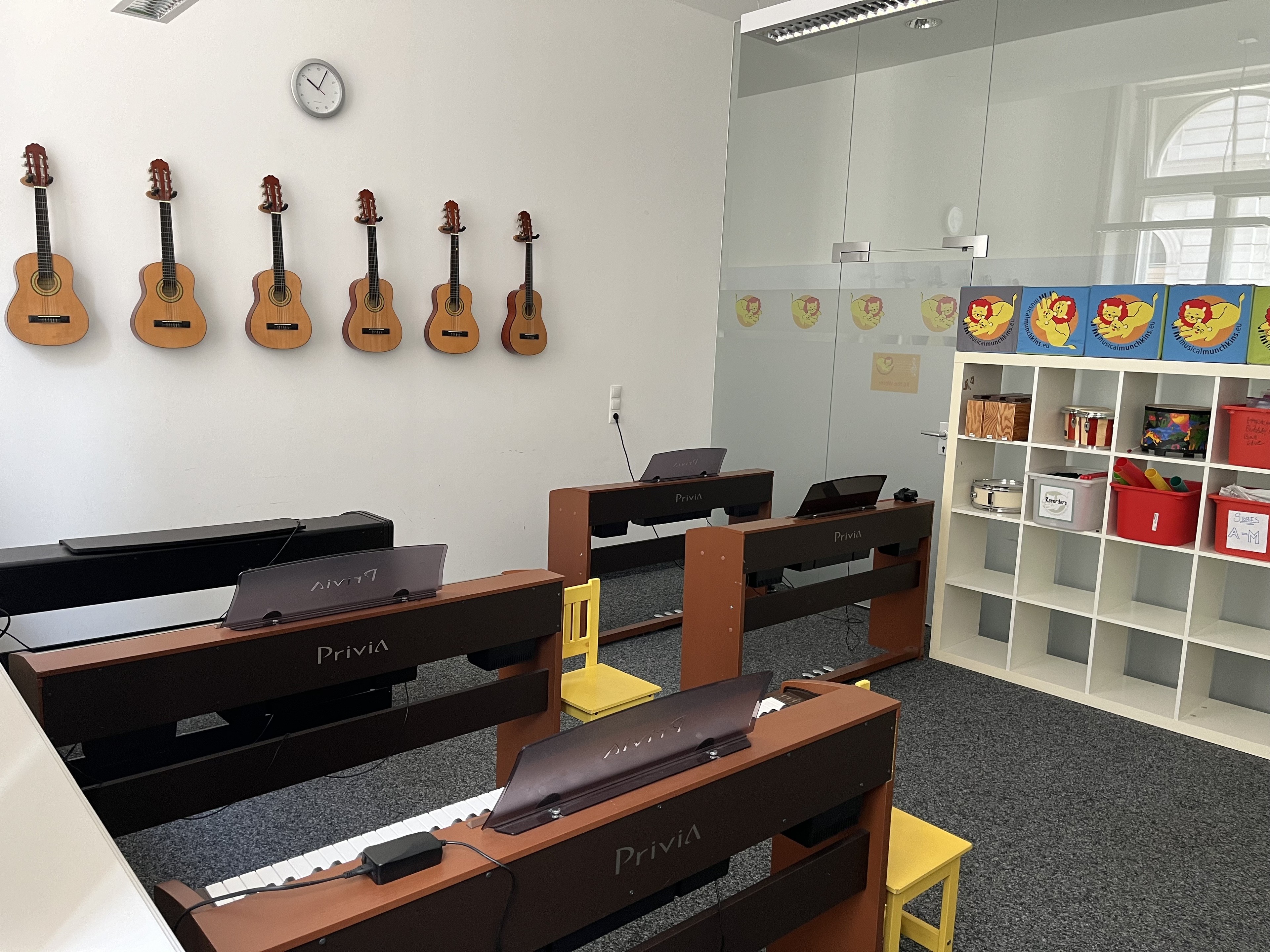 2 beautiful top brand uprights rehearsal room