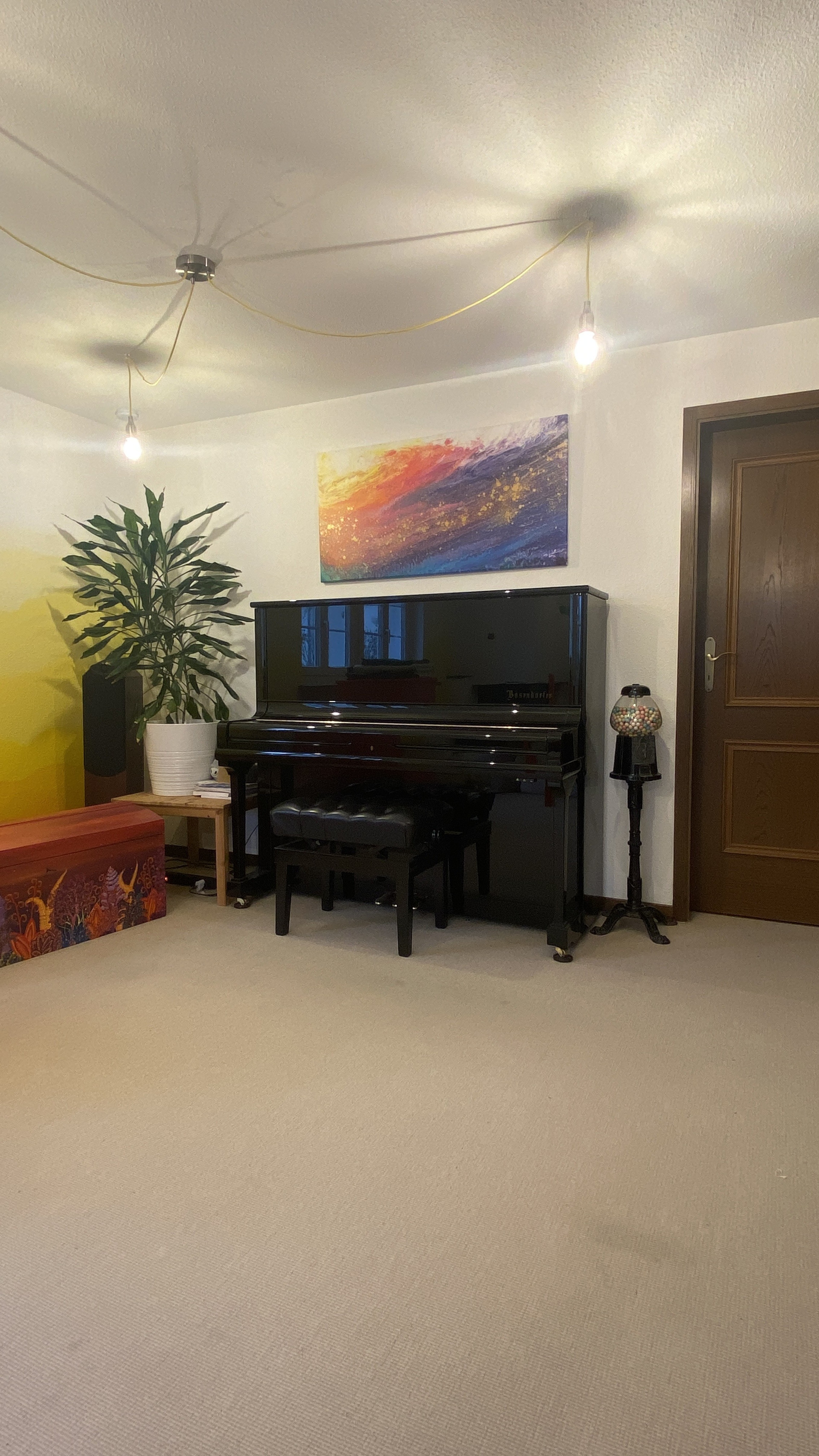 Upright Bösendorfer on the countryside