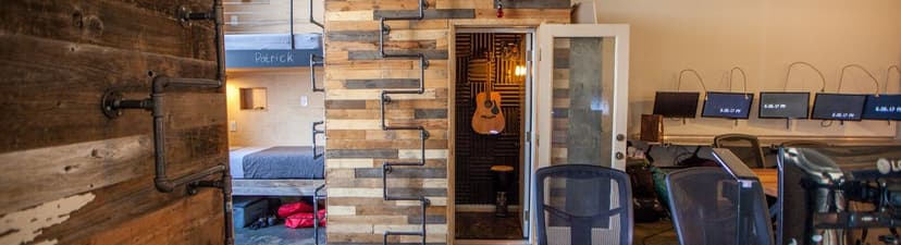 Sound-recording pod in Hollywood