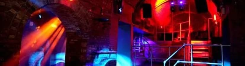 Atmospheric Rehearsal room in music club downtown