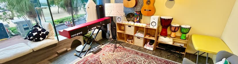 Recording or rehearsal studio facing the beach, HK