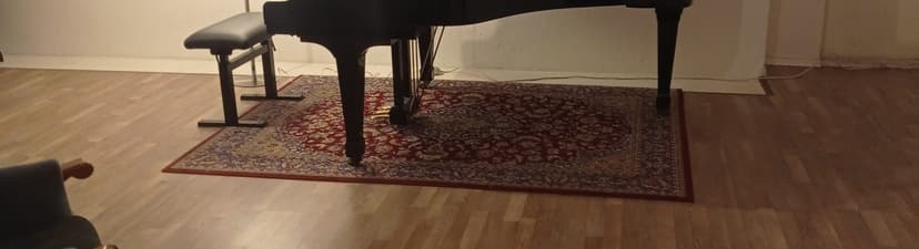 Practice/rehearsal room with beautiful Kawai