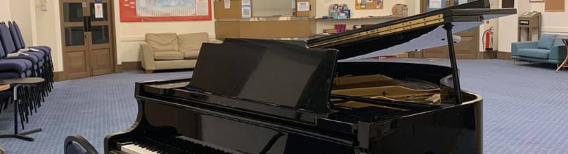 Beautiful rehearsal space with Grand Piano in a bright and spacious hall